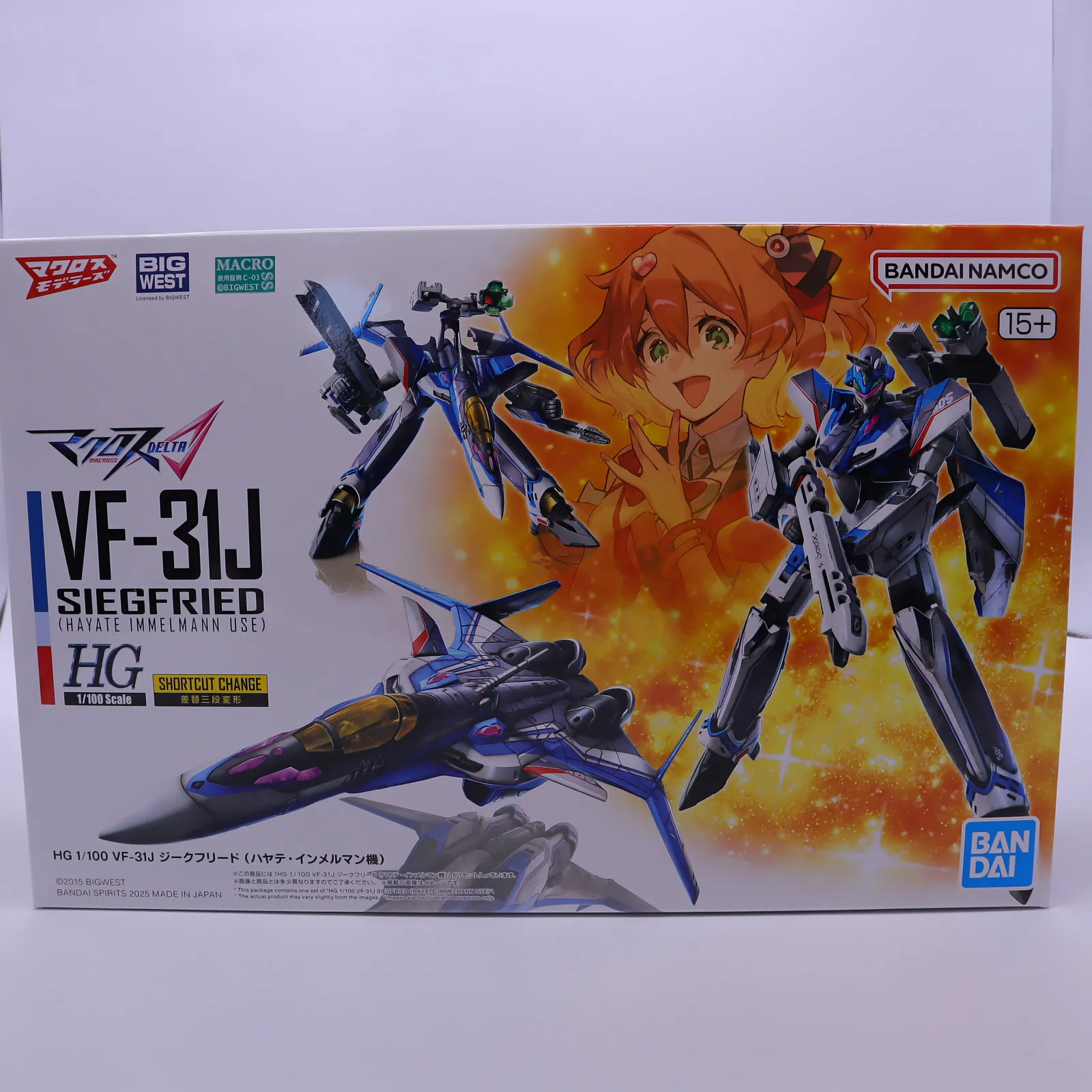 HG VF-31J ジークフリード (ハヤテ・インメルマン機) レビュー 